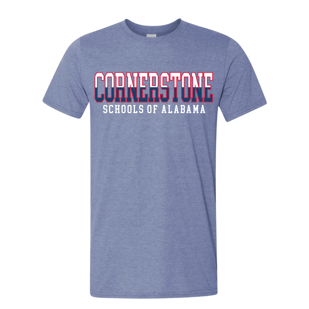 Cornerstone Block Print Short Sleeve Tee