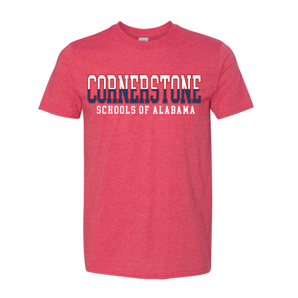 Cornerstone Block Print Short Sleeve Tee